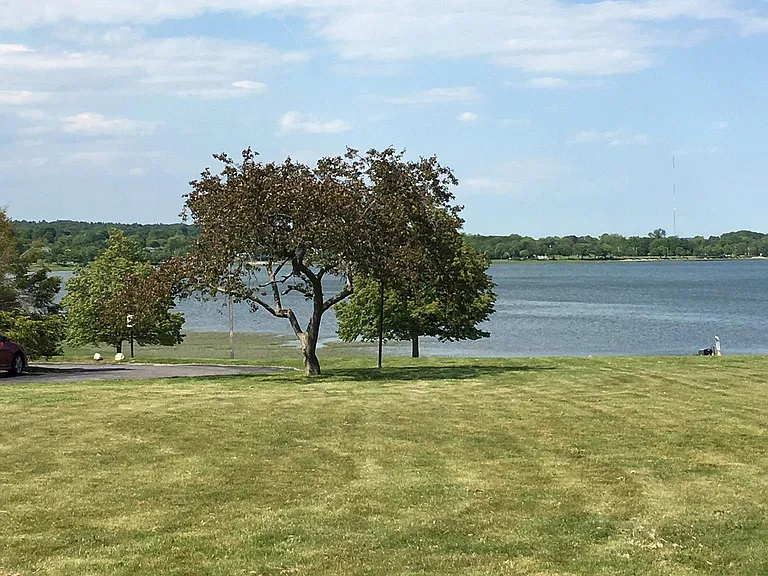 Front lawn looking at Back Bay