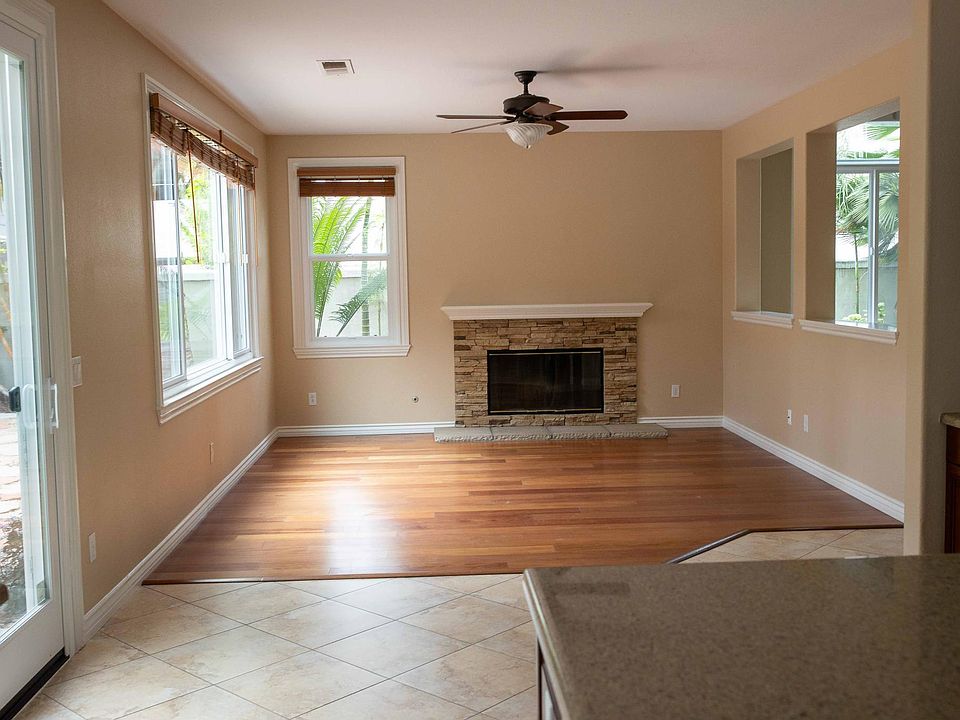 Family room opens off kitchen