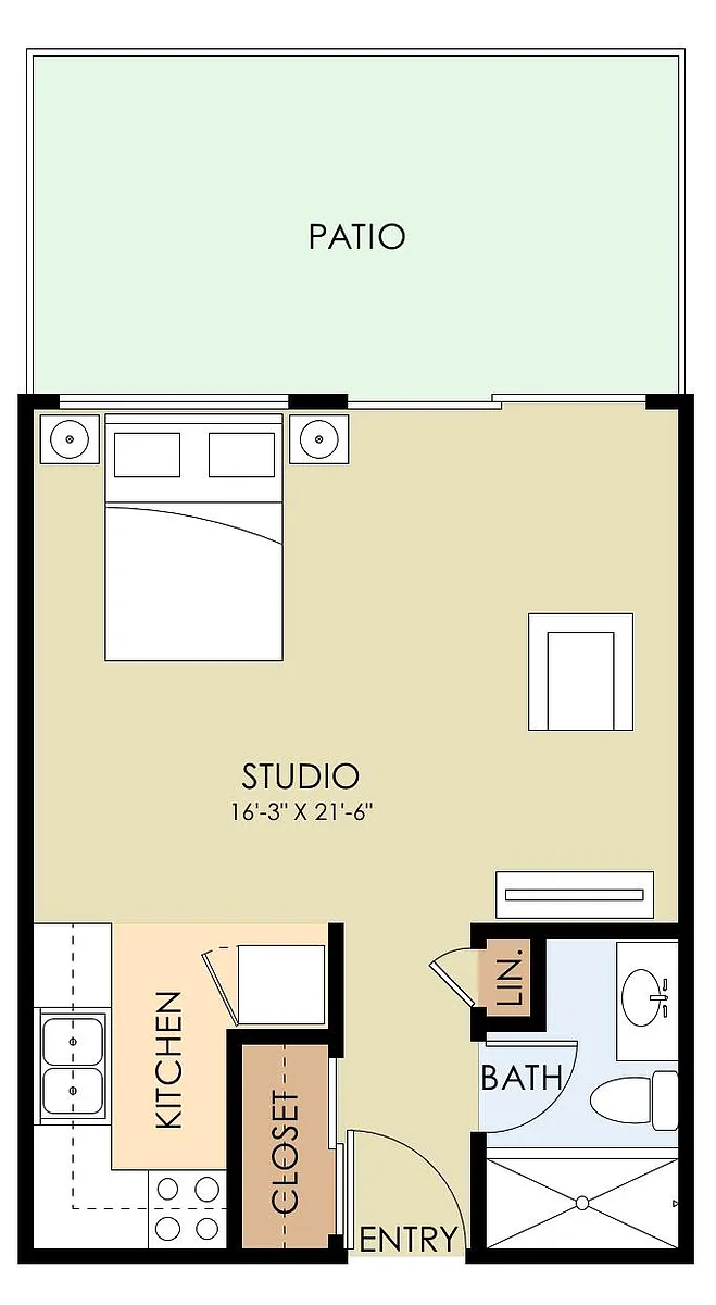 Floor plan Studio