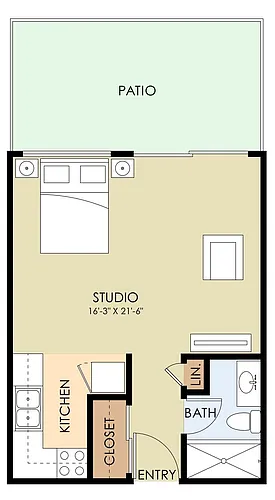 Floor plan Studio