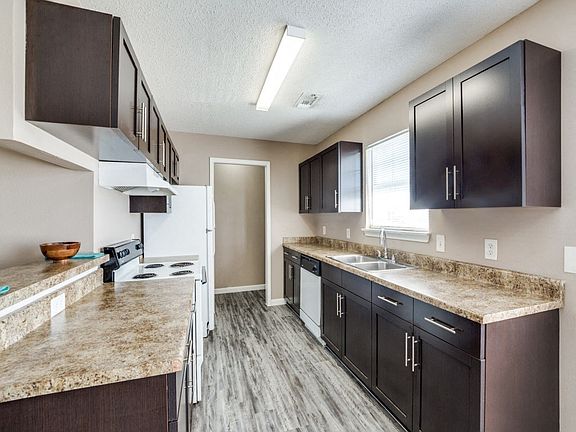 Renovated kitchens at Mockingbird Lane Plaza Affordable Apartments in Victoria TX