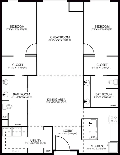Floor plan A1 - Currently Unavailable