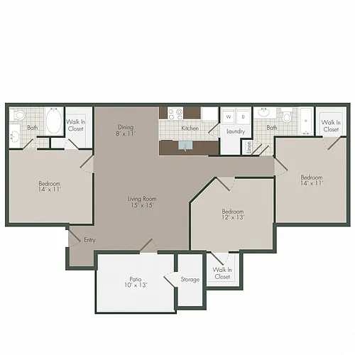 Floor plan Renovated Sunflower