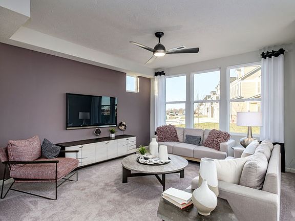 Open concept gathering room