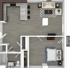 1 BED 1 BATH 1 BED 1 BATH
