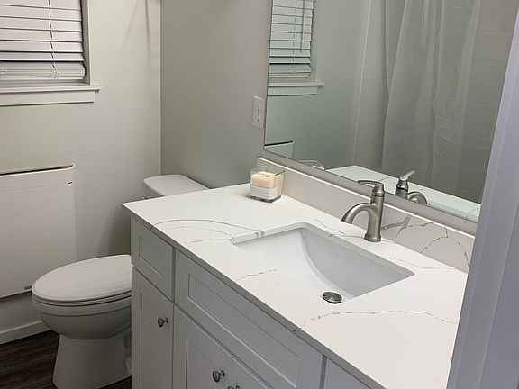 Bathroom with large shower