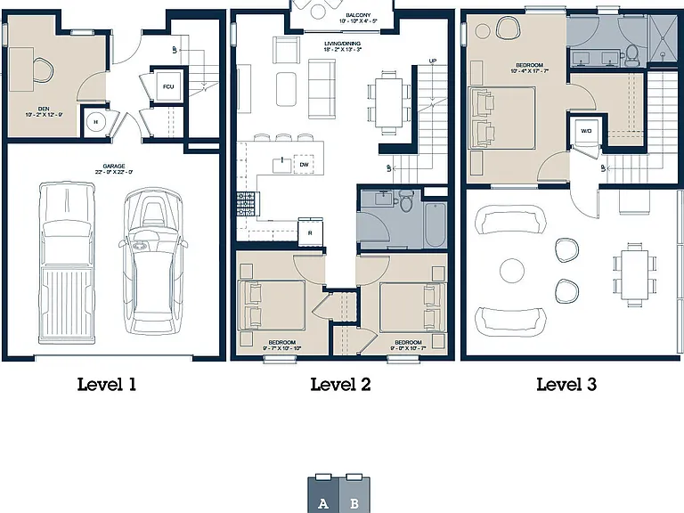 Rowhome - C3 Floorplan
