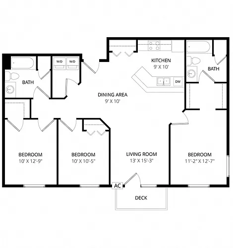 Floor plan 3 X 2