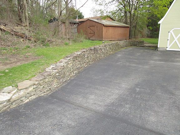 Natural stone walls and pave