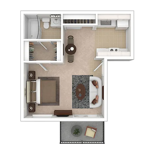 Floor plan Studio