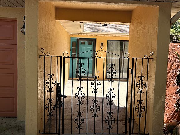 Front gate and door