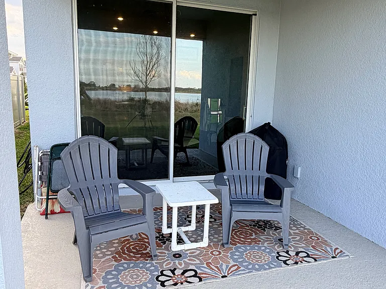 Private back porch