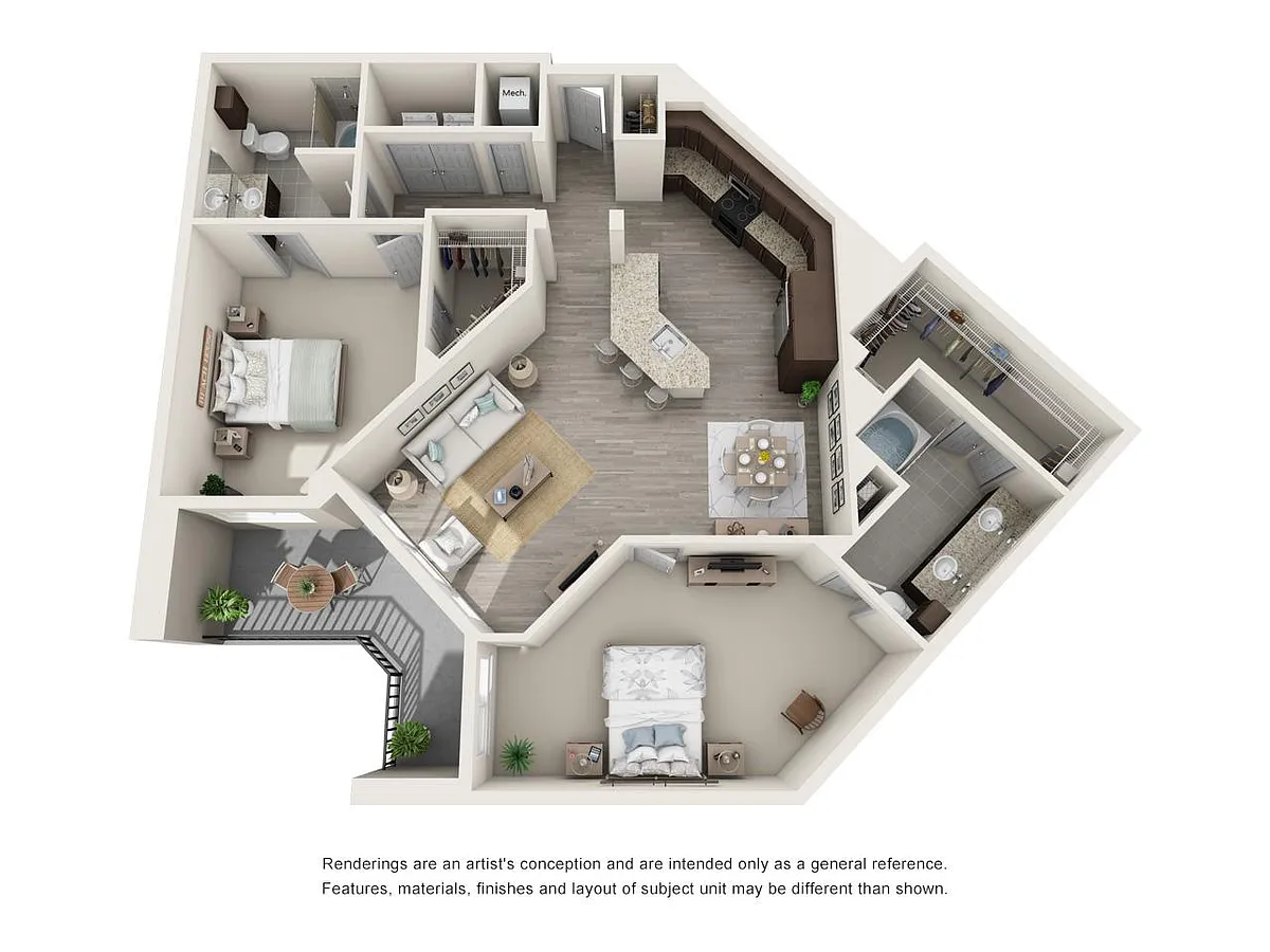 Floor plan Splendor 2x2