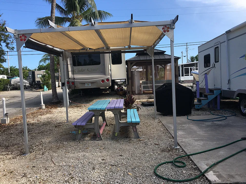 Lot 392, picnic table and pergola