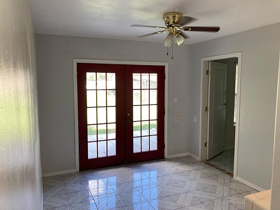 back door, dining room