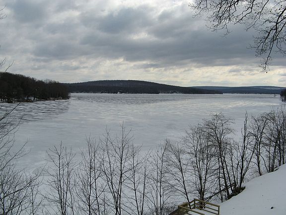 Winter view from deck