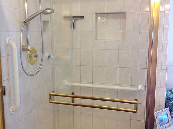Master shower