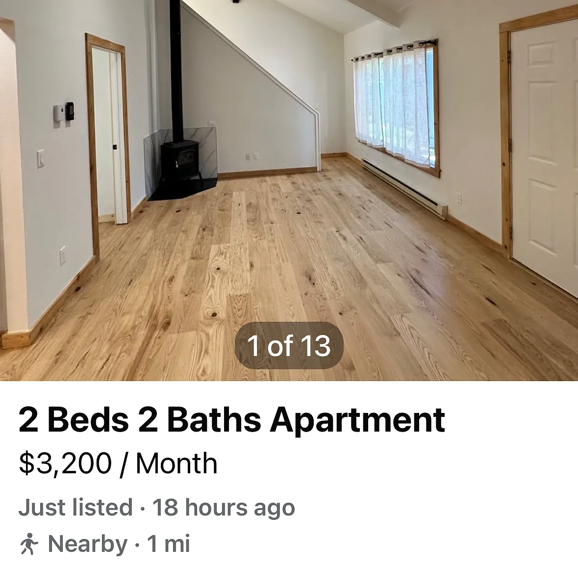 2 bed, 960 sqft, $3,200 — Photo 1