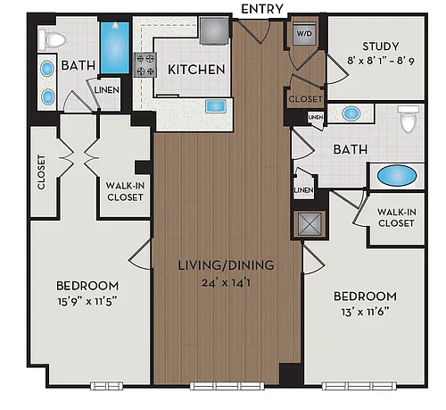 Floor plan B34D