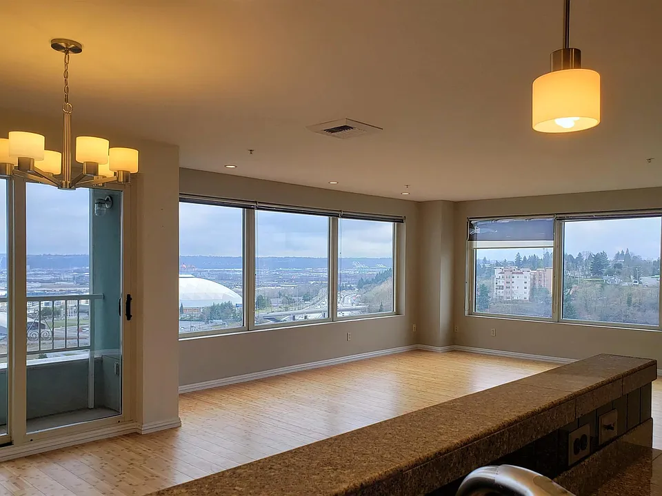 Kitchen View to Living Room