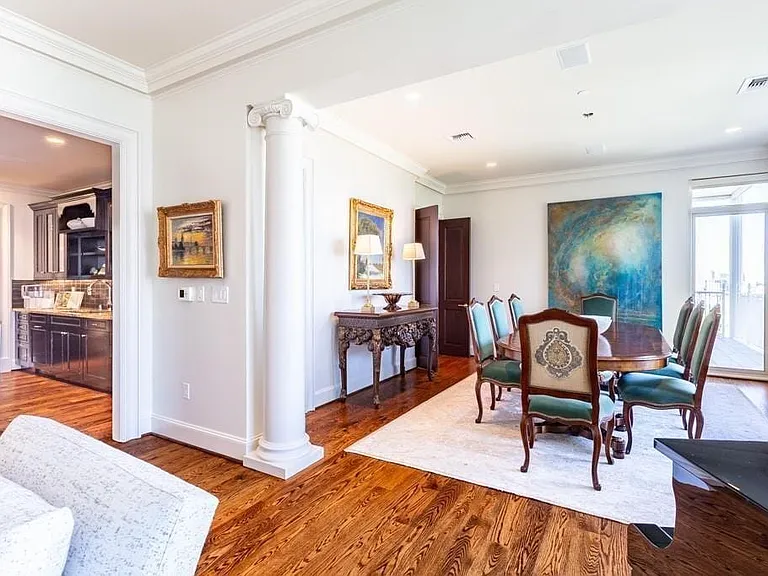 Open Living, Dining & Kitchen.