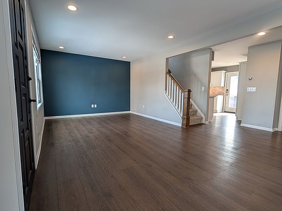 Large open-concept living/dining area