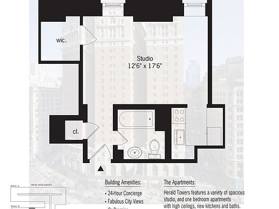 2nd image of 50 W 34th St APT 5B8