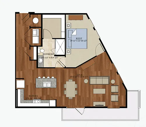 Floor plan A6 Alt1