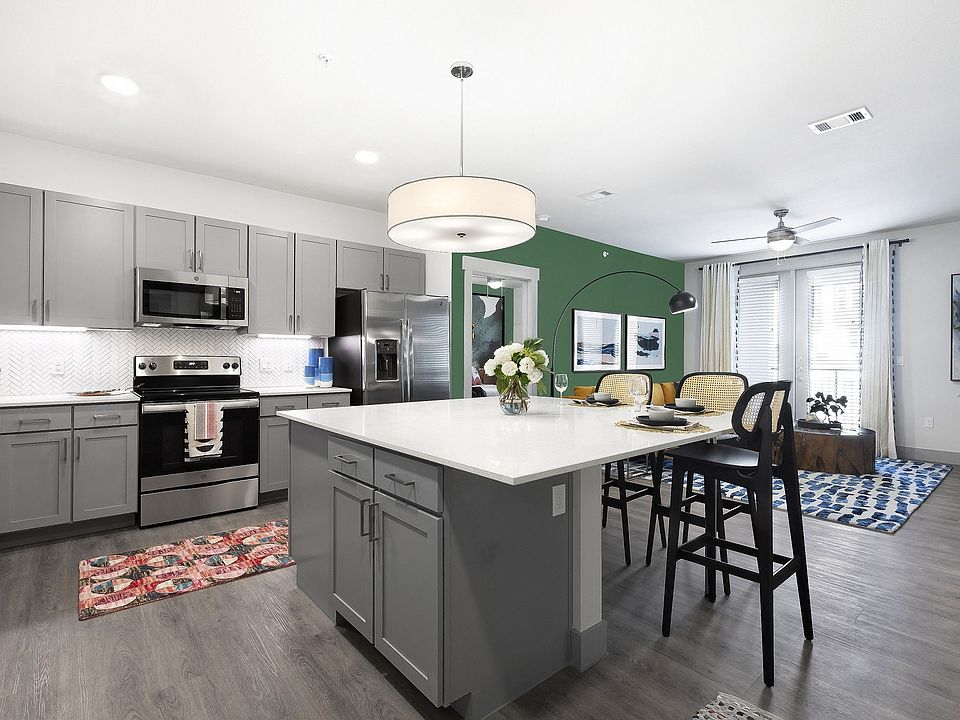 Our chef-inspired kitchens include designer finishes and stainless steel appliances.