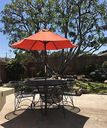 Your view from the sliding door off the kitchen/family room.