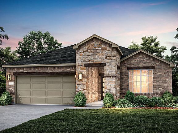 The Emory, a one-story home with 2-car garage, shown with Home Exterior 34
