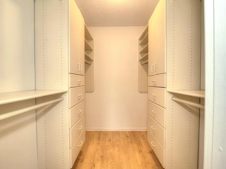 Walk-in-closet in master bedroom