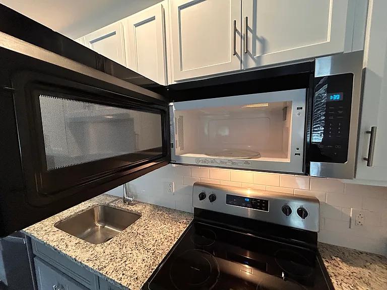 Efficient and modern kitchen appliances.
