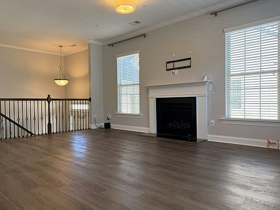 Cozy living room with a modern gas fireplace