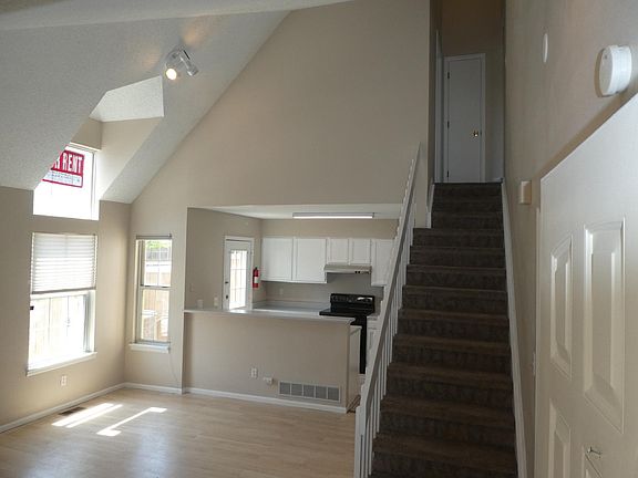 entry- kitchen; upper area is loft