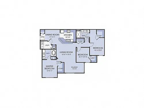 Floor plan Devonshire with Enclosed Solarium