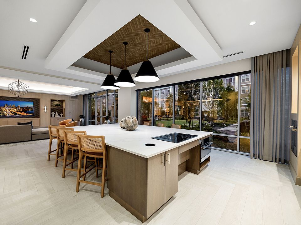Entertaining kitchen and social lounge, available for residents to reserve