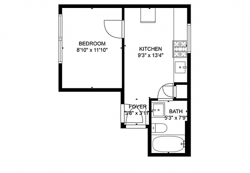 Floor plan Fernrock Studio