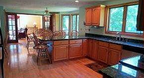 View kitchen into family room
