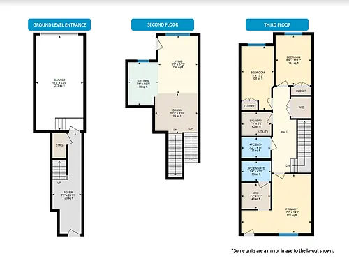 Floor plan 3 bedroom 2 bathroom w/ attached garage
