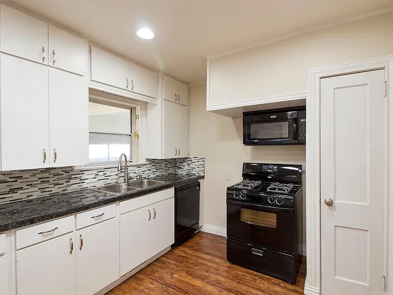 spacious kitchen with sky light