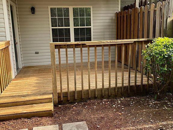 Covered back patio porch