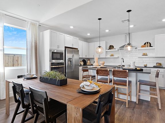 Dining area next to kitchen