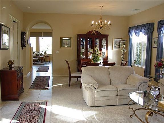 Living room and dining room