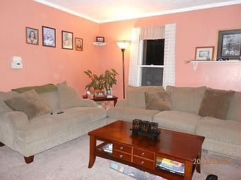 Neat living room with plenty of space