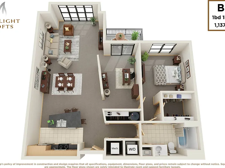 1 bedroom, 1 bath 1 bedroom, 1 bath