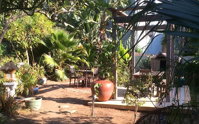 Shared garden. Huge with many places to sit.