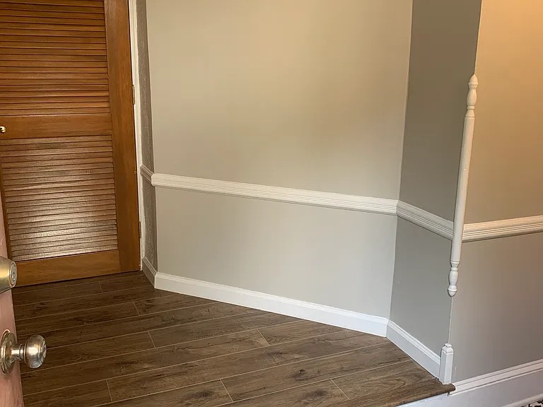 Entry way view into laundry room