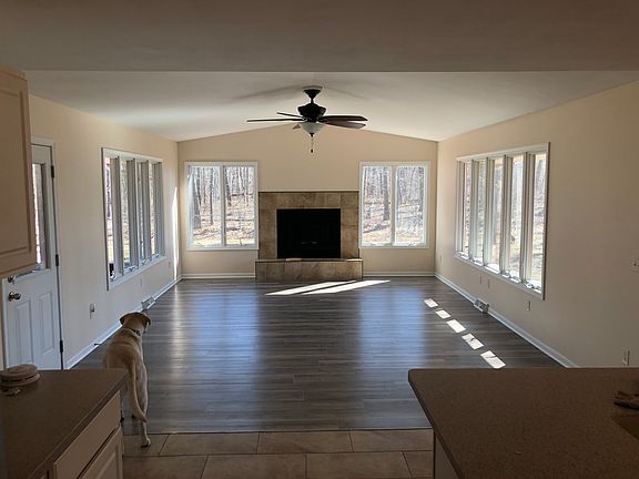 looking out to sun room