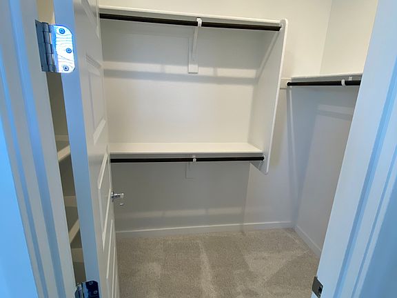 Walk-in master bedroom closet